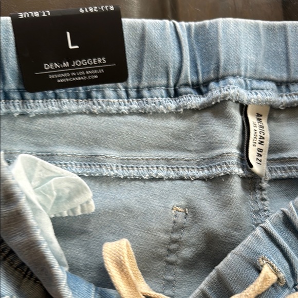 American Bazi Light Blue Distressed Skinny Jeans - Picture 2 of 4